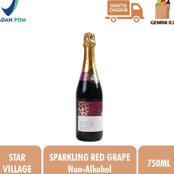 

[KODE AQRW7] Star Village Sparkling Grape Juice 750ML Jus Anggur Soda Produk Spain