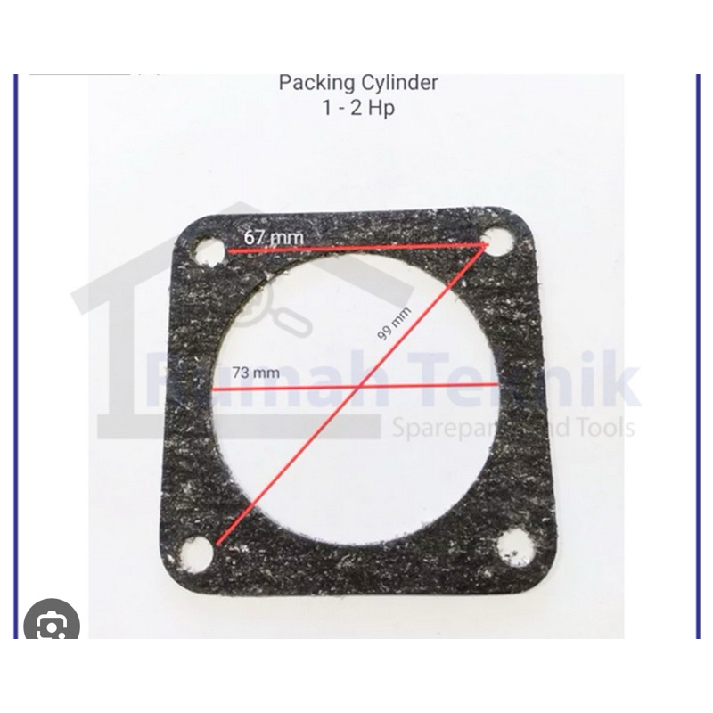 PAKING CYLINDER KOMPRESOR 1hp-2Hp
