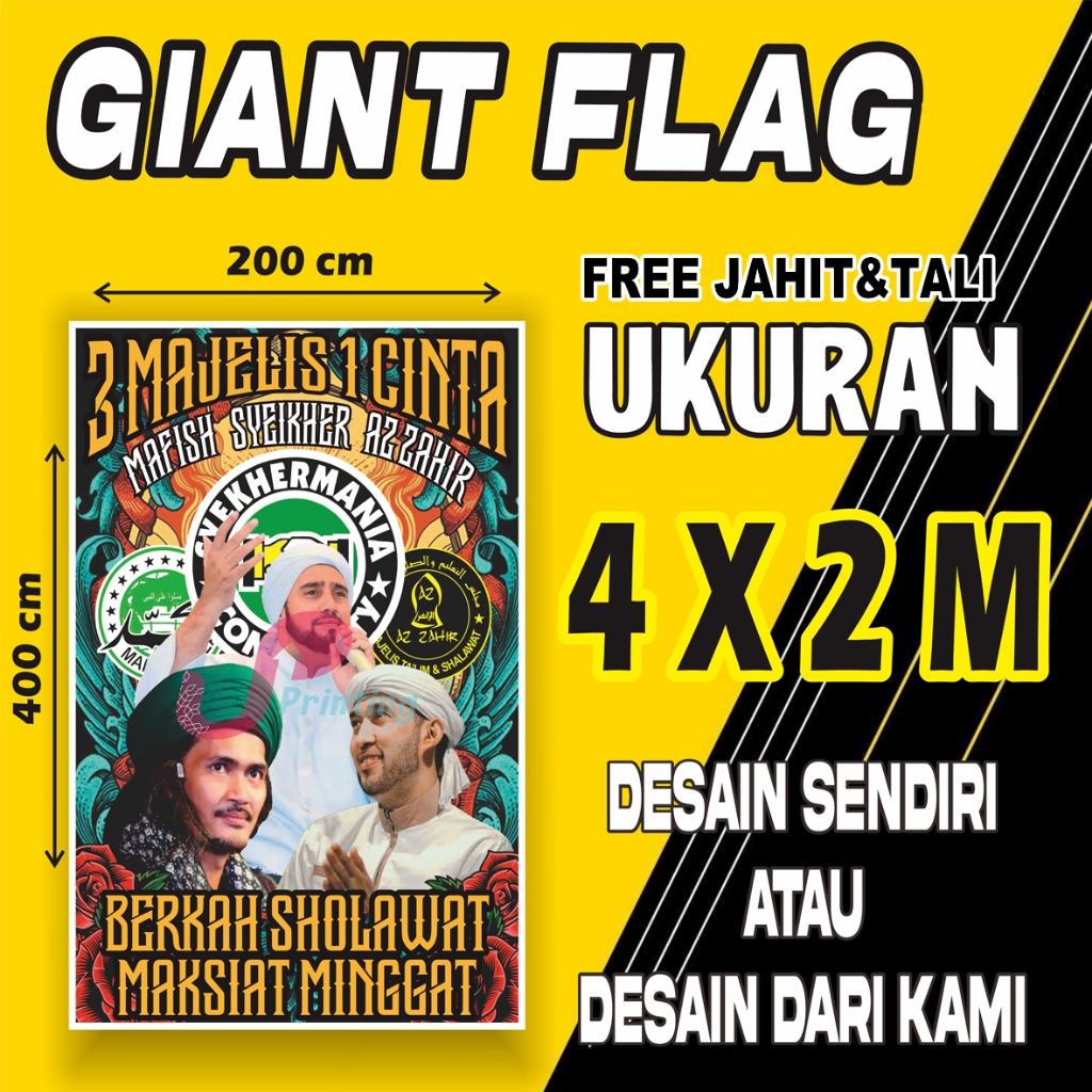GIANT FLAG SHOLAWAT | BENDERA MAJELIS