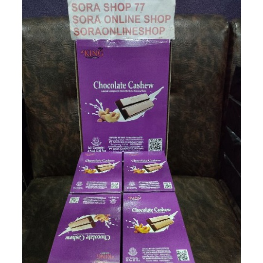 

[KODE AMRZE] 1 Dus = 4 kotak Chocolate Cashew D'king
