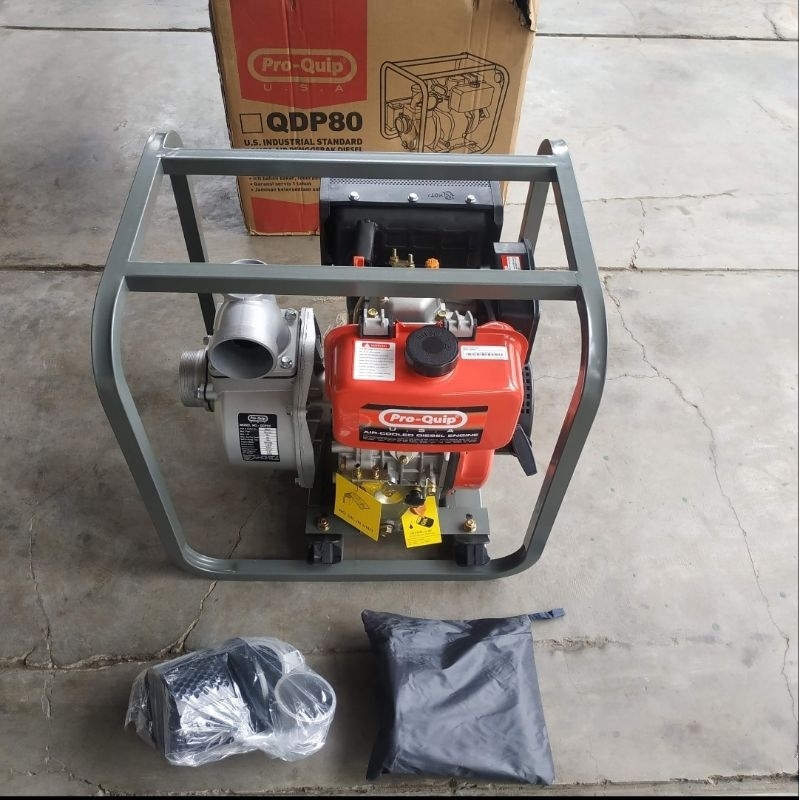 Mesin Water Pump Alkon Pompa Sedot Air Sawah BBM Solar Diesel 3" in inch dim ProQuip Pro Quip QDP80