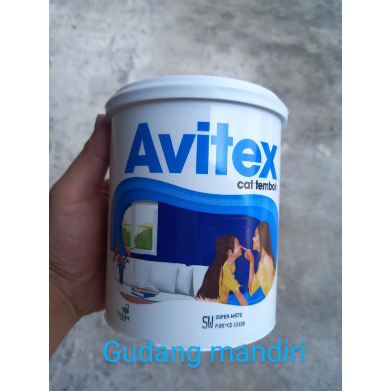 CAT TEMBOK AVITEX 1KG DARI AVIAN / CAT PLAFON GYPSUM DAN FIBER / CAT DASAR / CAT KAYU