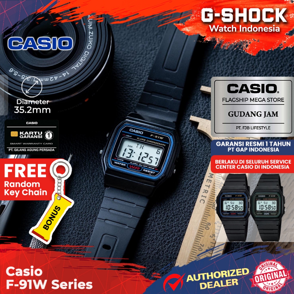 Casio Jam Tangan Original General F-91W