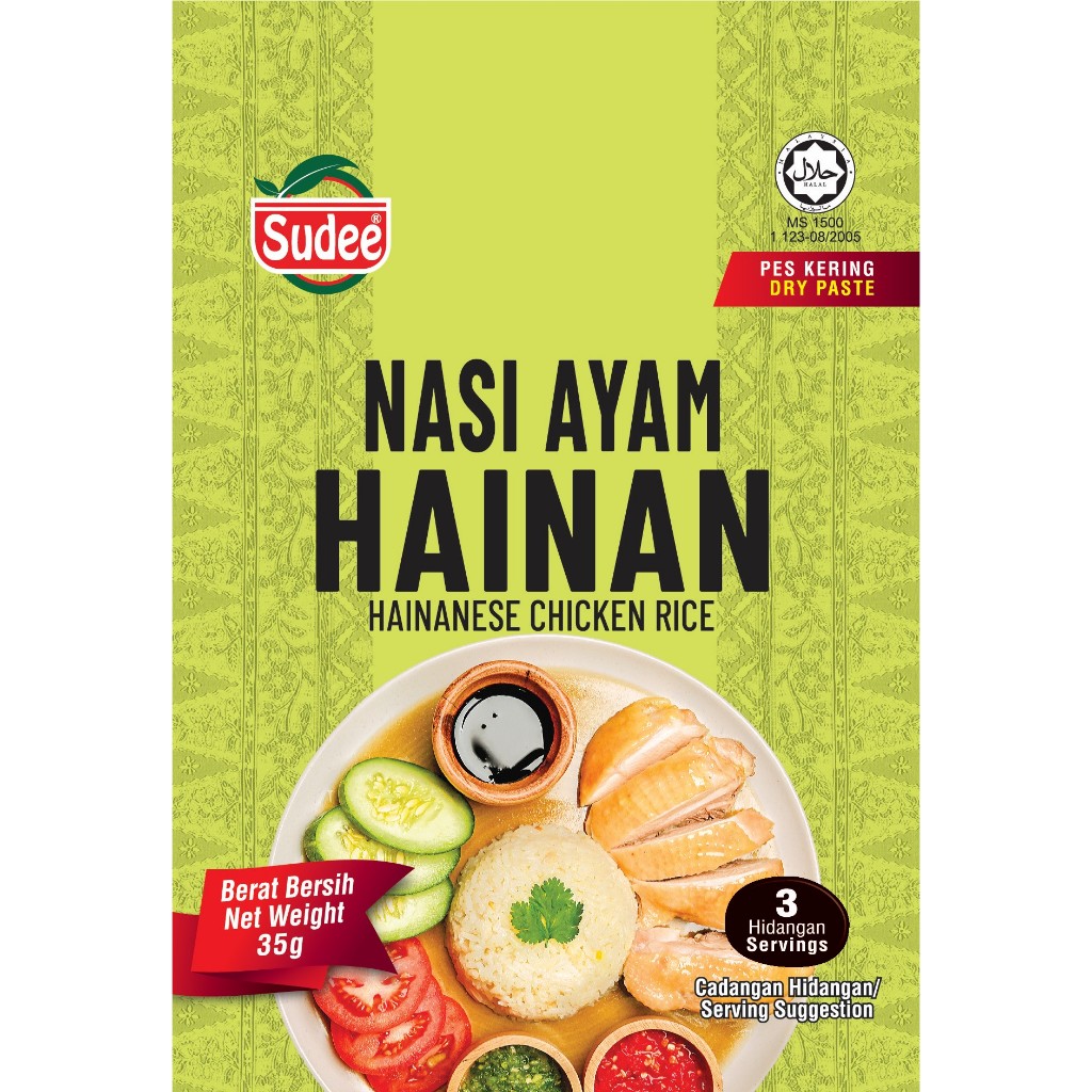 

Sudee Nasi Ayam Hainan Bumbu dapur masakan Khas Malaysia dengan rasa yang Istimewa Halal cita rasa premium cocok untuk keluarga