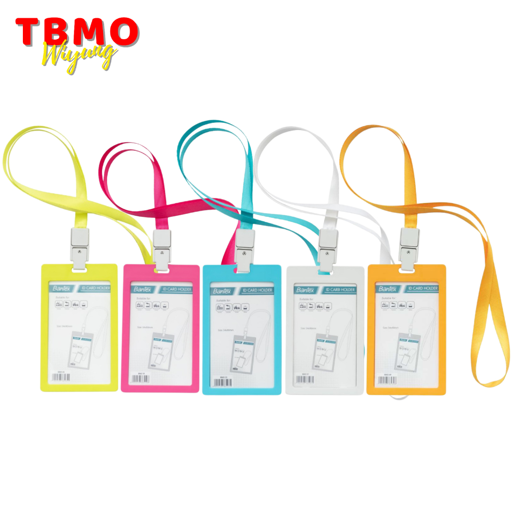 

TBMO Bantex ID Card Holder Name Tag Lanyard Portrait 8865