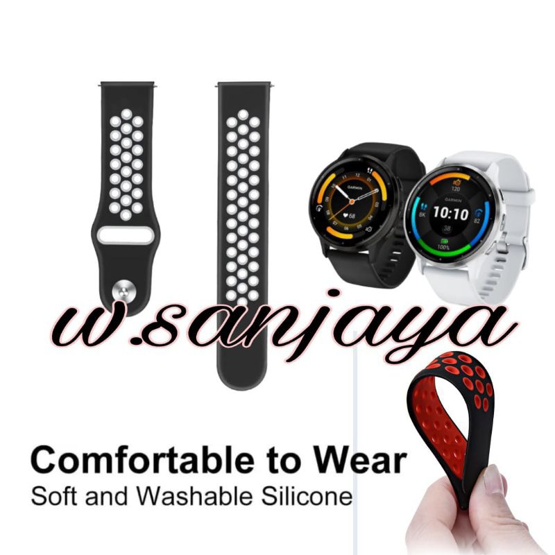 TALI JAM GARMIN VENU 2 3 45MM VIVOACTIVE 4 FORERUNNER 265 STRAP WATCH BAND NIKE SERIES SILICONE ACC