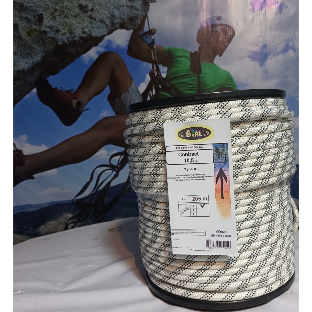 Tali Karmantel Static Rope 10,5mm × 100m /Tali Karmantel panjat Tebing/Tali Karmantel Meteran / Tali