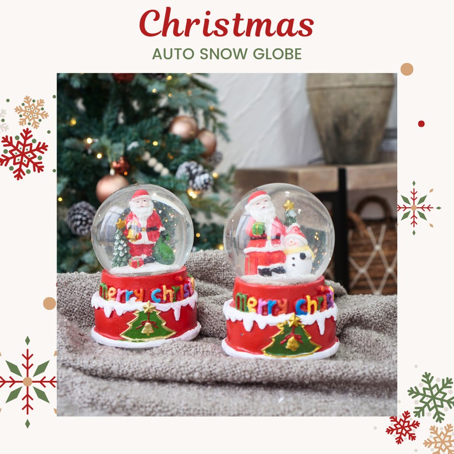 

PF- [HAMPERS NATAL] Christmas AUTO Snow Globe/bola salju/kotak musik