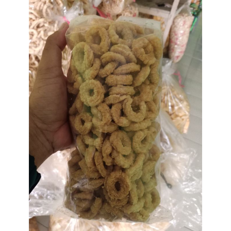 

krupuk udang atau Klanting udang atau kripik udang kemasan 250gram