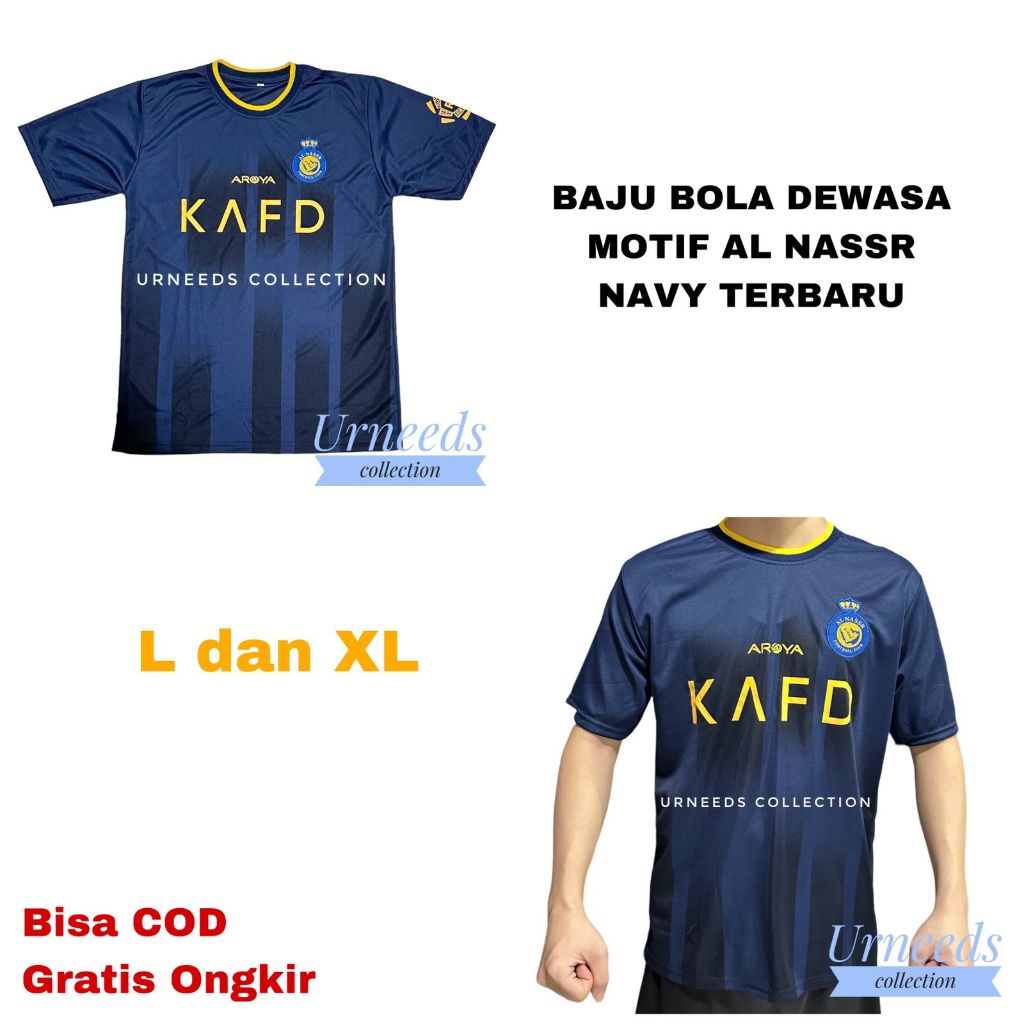 ATASAN BAJU BOLA DEWASA AL NSR NAVY TERBARU BISA COD KAOS JERSEY
