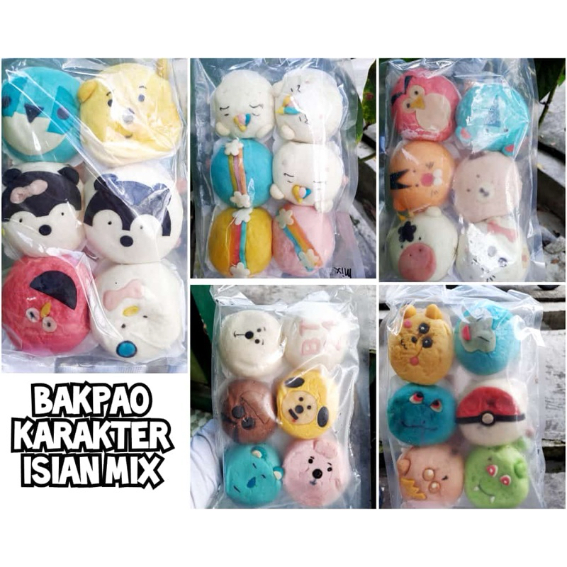 

Bakpao Karakter Mini isi 6 (Coklat)