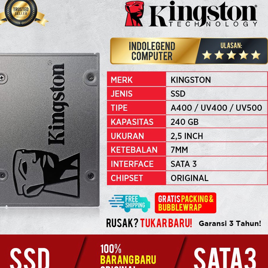 Terbatas SSD KINGSTON 240GB