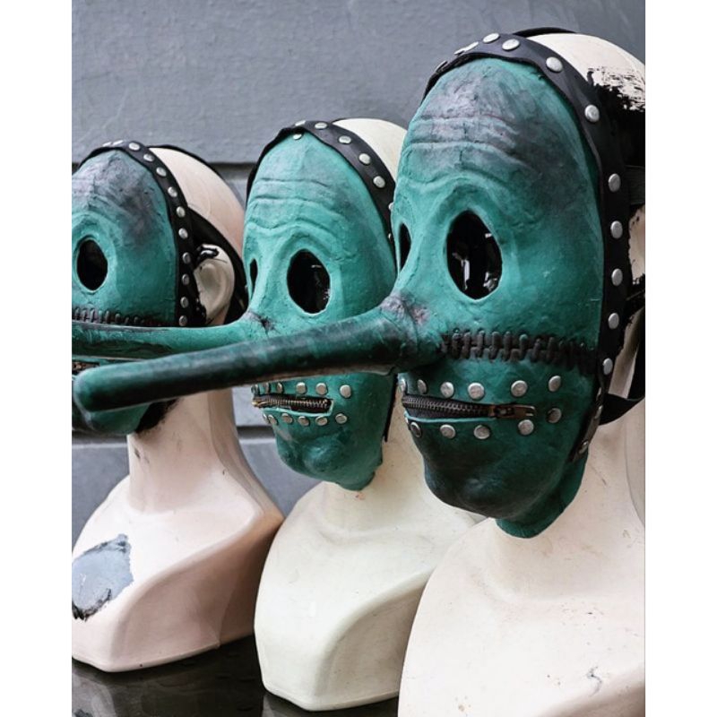 Topeng Chris Fehn hijau Slipknot mask ada Mick thomson James root joey jordison