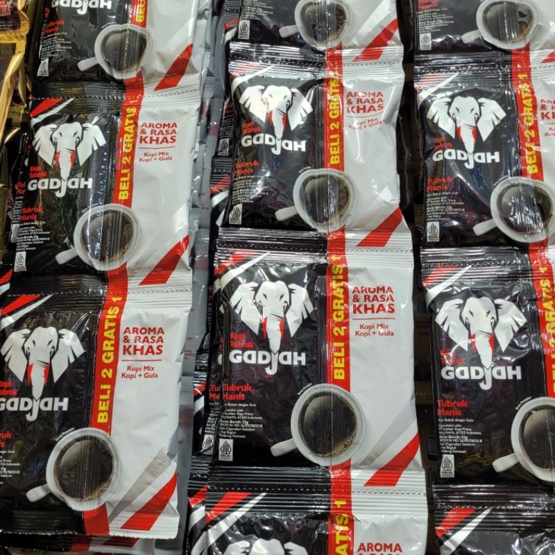 

kopi cap gajah 1 renceng isi 10 pcs