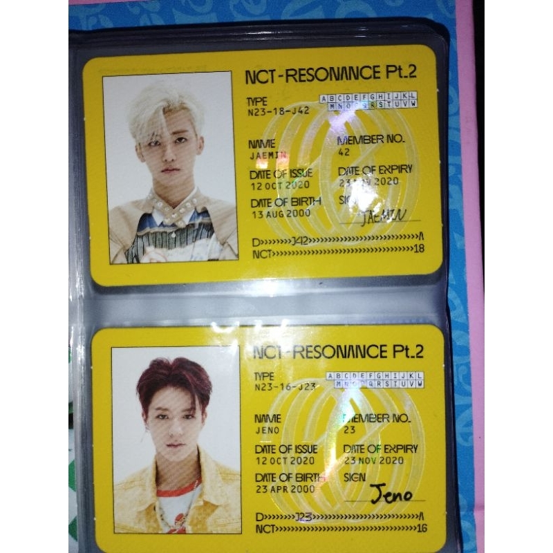 ID Card Resonance Jaemin Jeno