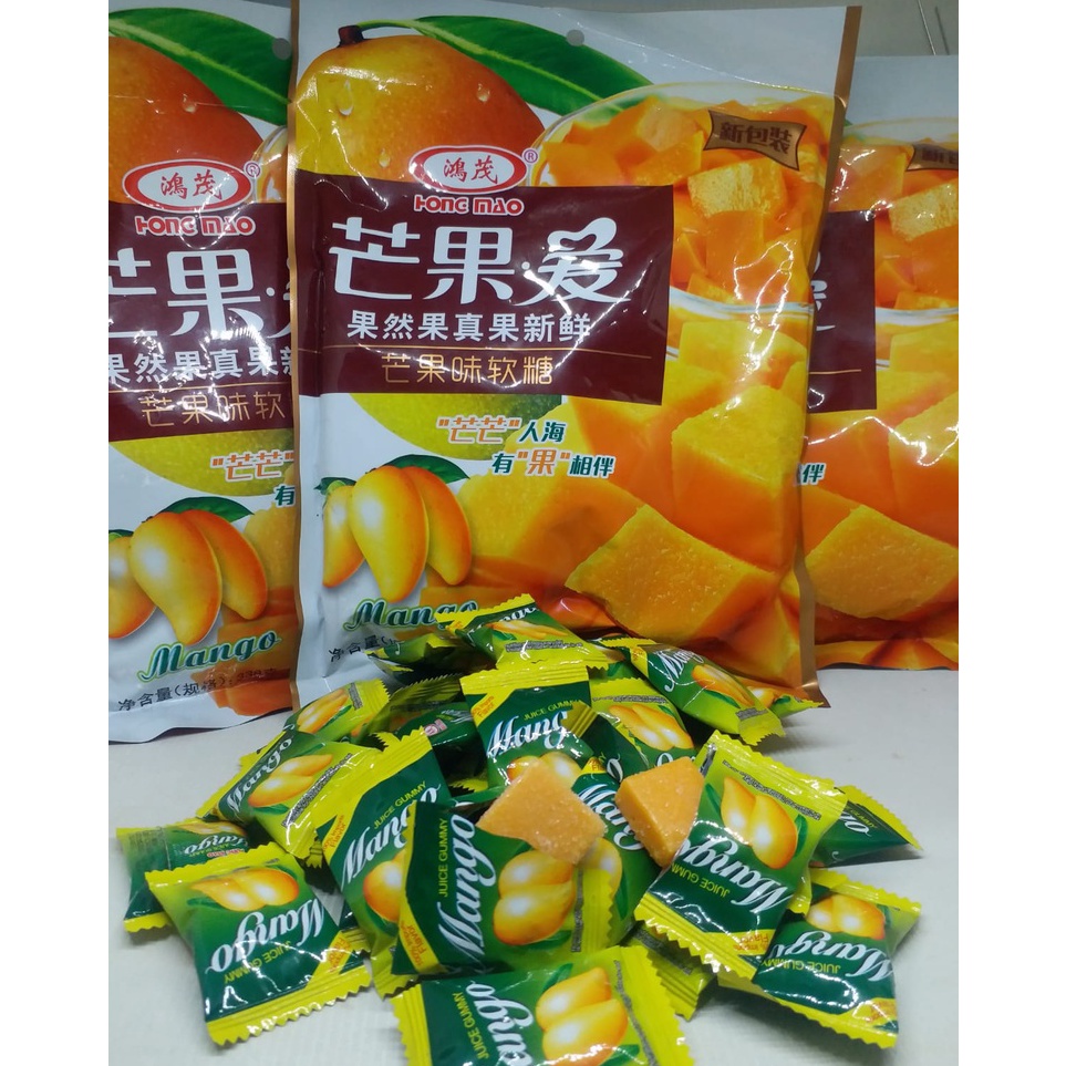 

Model Baru HONGMAO MANGO JELLY PERMEN LUNAK RASA MANGGA 340gram MANISAN MANGGA HONG MAO PERMEN MANGGA JELI