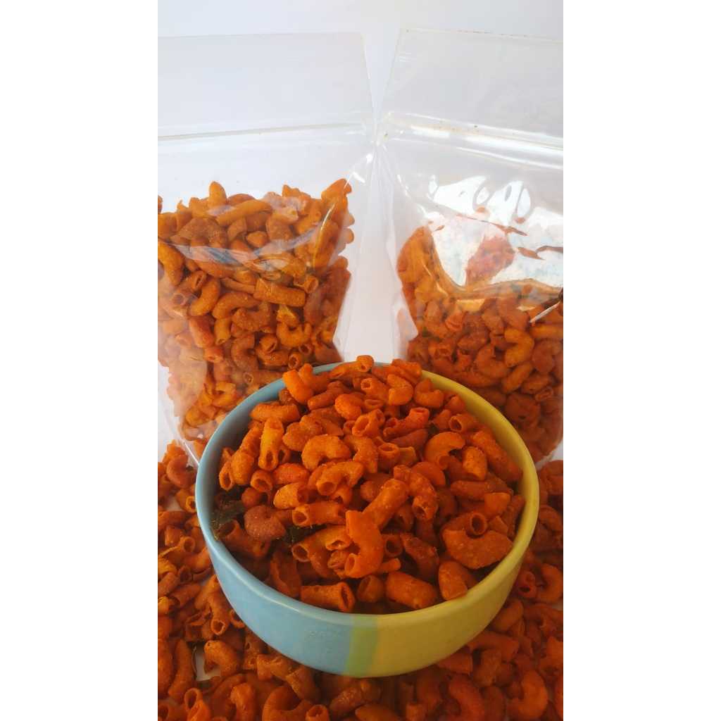 

makaroni 250gr, jajanan murah, camilan murah