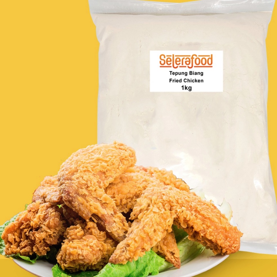 

Stock Banyak TEPUNG BIANG Bumbu Fried Chicken Berat 1 Kg Merk SELERAFOOD
