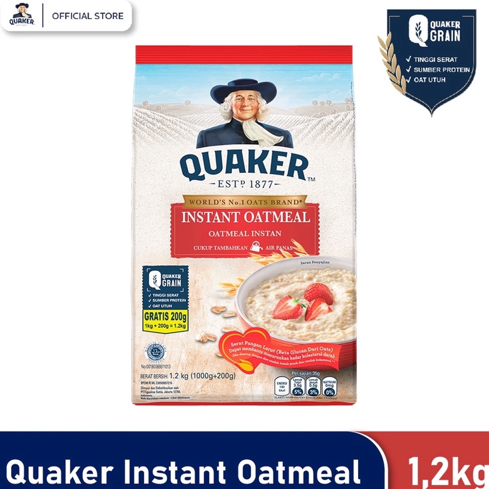 

Promo Quaker Instant Oatmeal 1200 gr