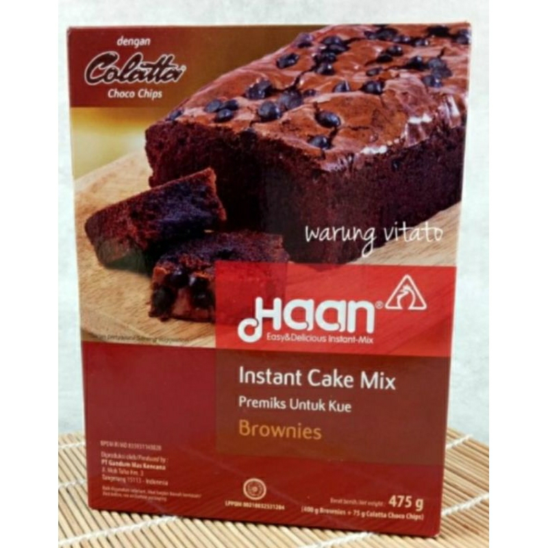 

haan instant cake mix brownies