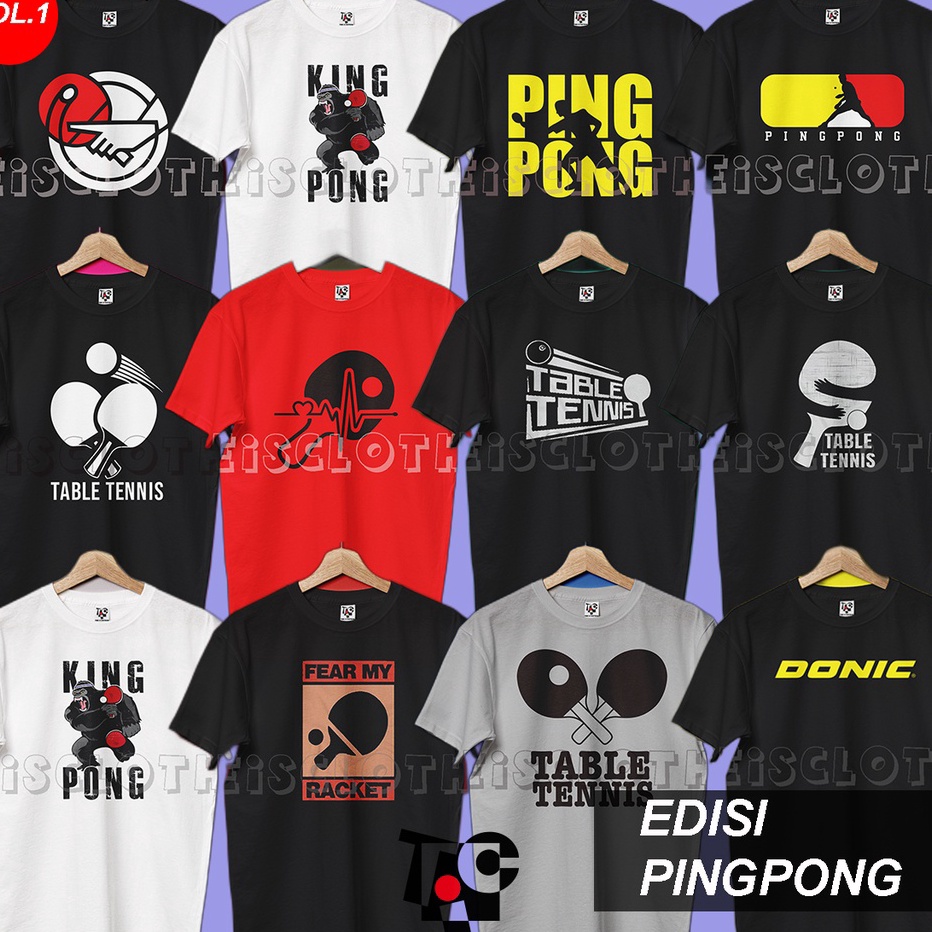 Terupdate Kaos T-shirt Tenis pingpong Kaos pingpong 30s ➫✬✵