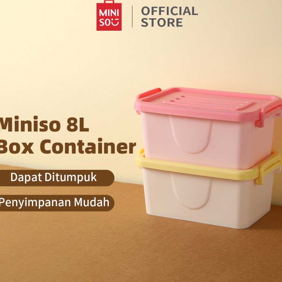 Klaim promo Miniso Storage Box Kotak Penyimpanan Serbaguna Kapasitas Besar Serbaguna Storage Box Org