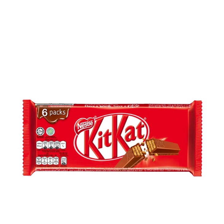 

Terlaris Nestle Kitkat Wafer Cokelat 6 x 17 gr