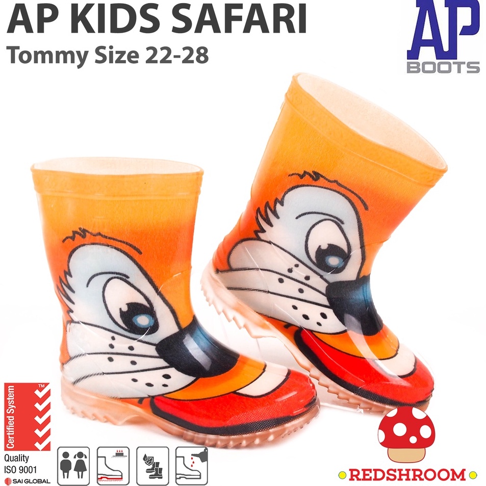 Grosir Istimewa ⬆️ Sepatu Boot Anak AP BOOTS SAFARI Tommy - Sepatu Boot Karet Tommy