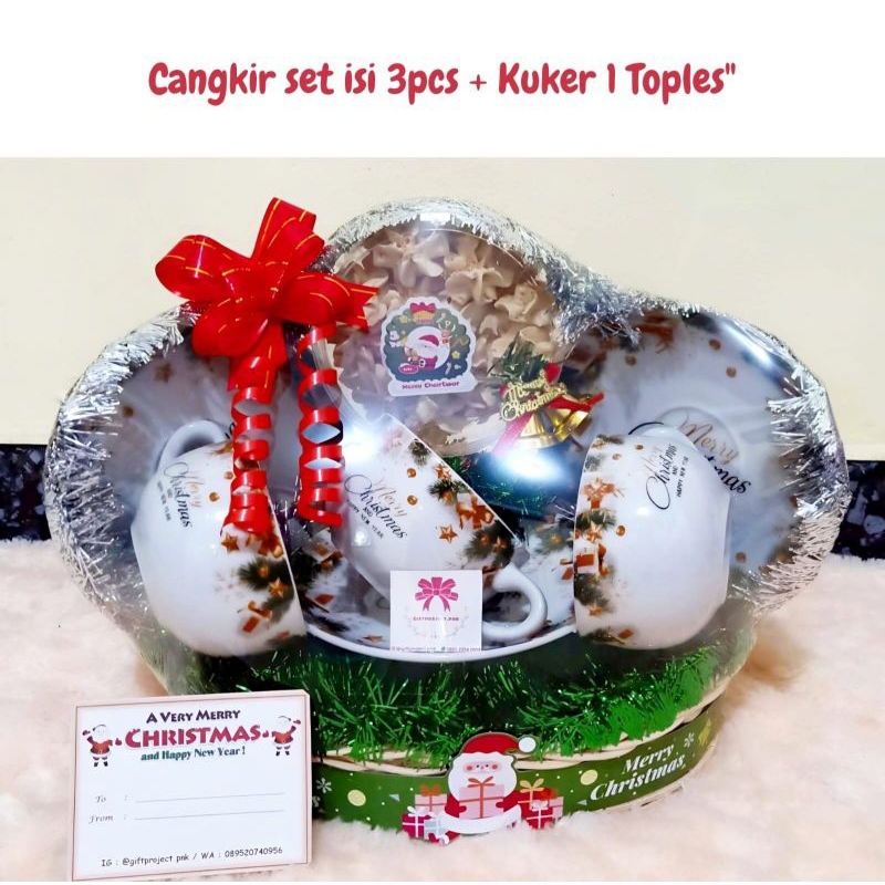 

Parcel Cangkir set 3pc + Kuker 1 toples