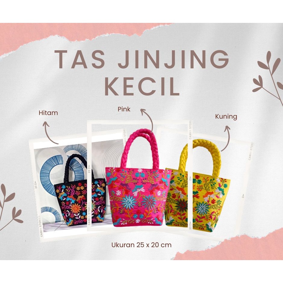 Tas Wanita Tas Jinjing Kecil Motif Bunga