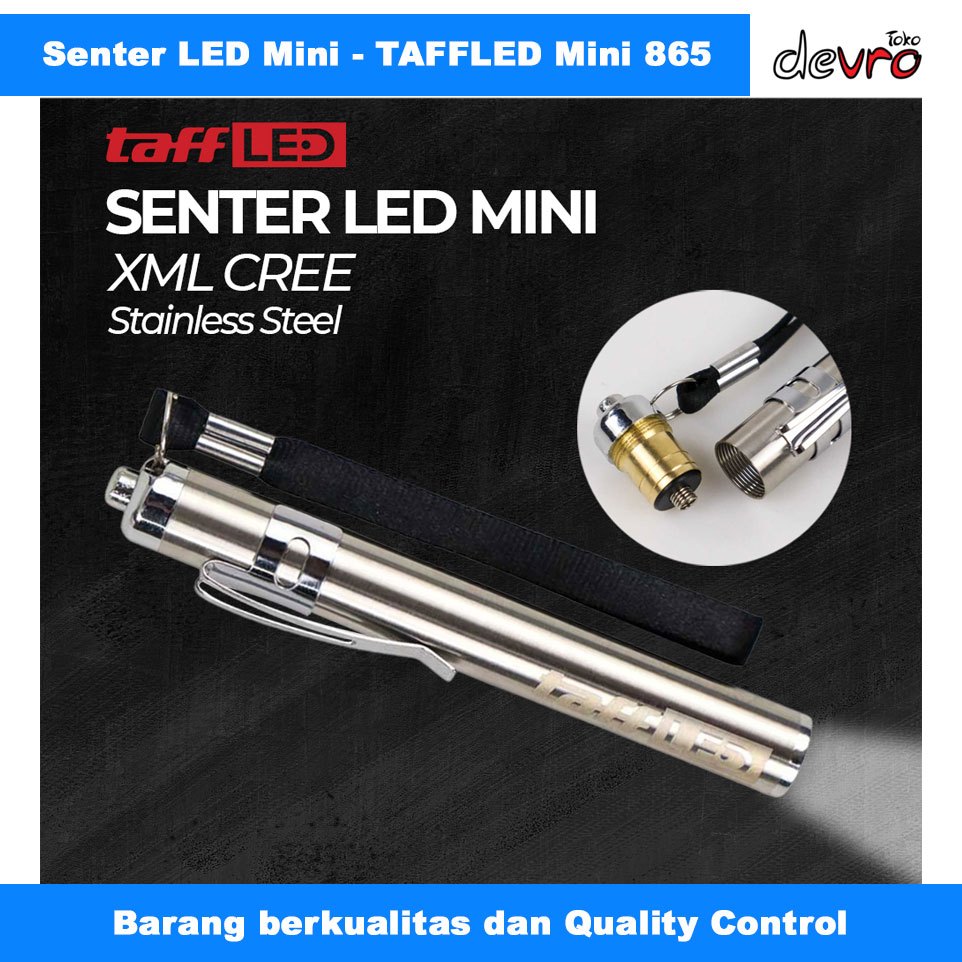Senter LED Mini XML Cree - TaffLED Mini 865 - Mini senter