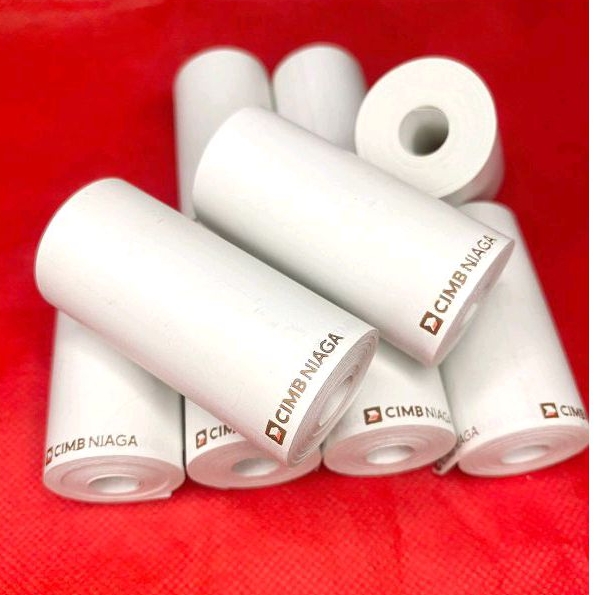 

Kertas Struk Thermal logo Cimb 58x30mm