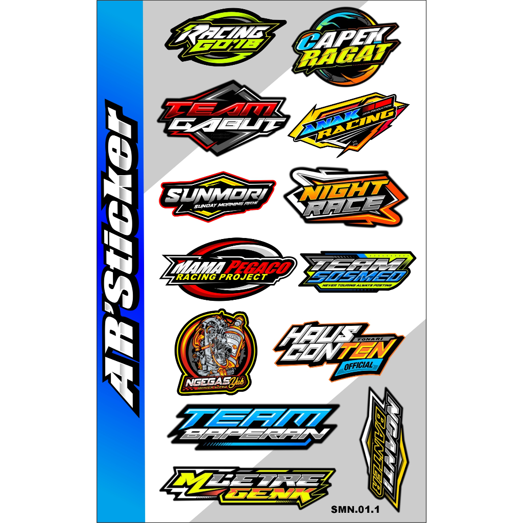 

AR STIKER SUNMORI NEW - Sticker Pack1 Set Isi Banyak Stiker Untuk Case Hp Tumbler Laptop Anti Air SMN 01