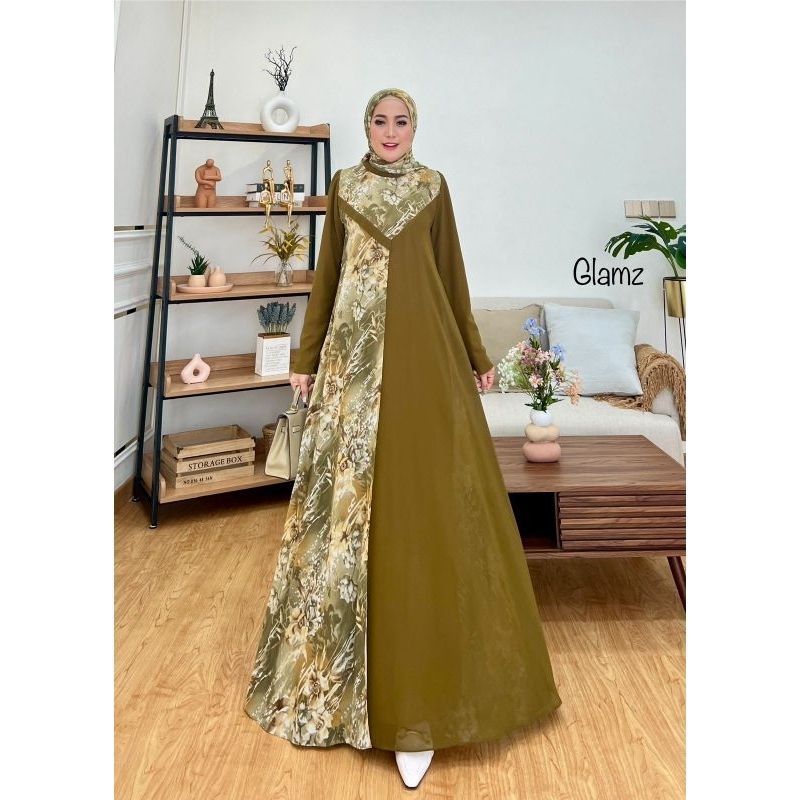 Zahira1808 Syahmina 2 Dress Hijab Ori Glamz/ Glz