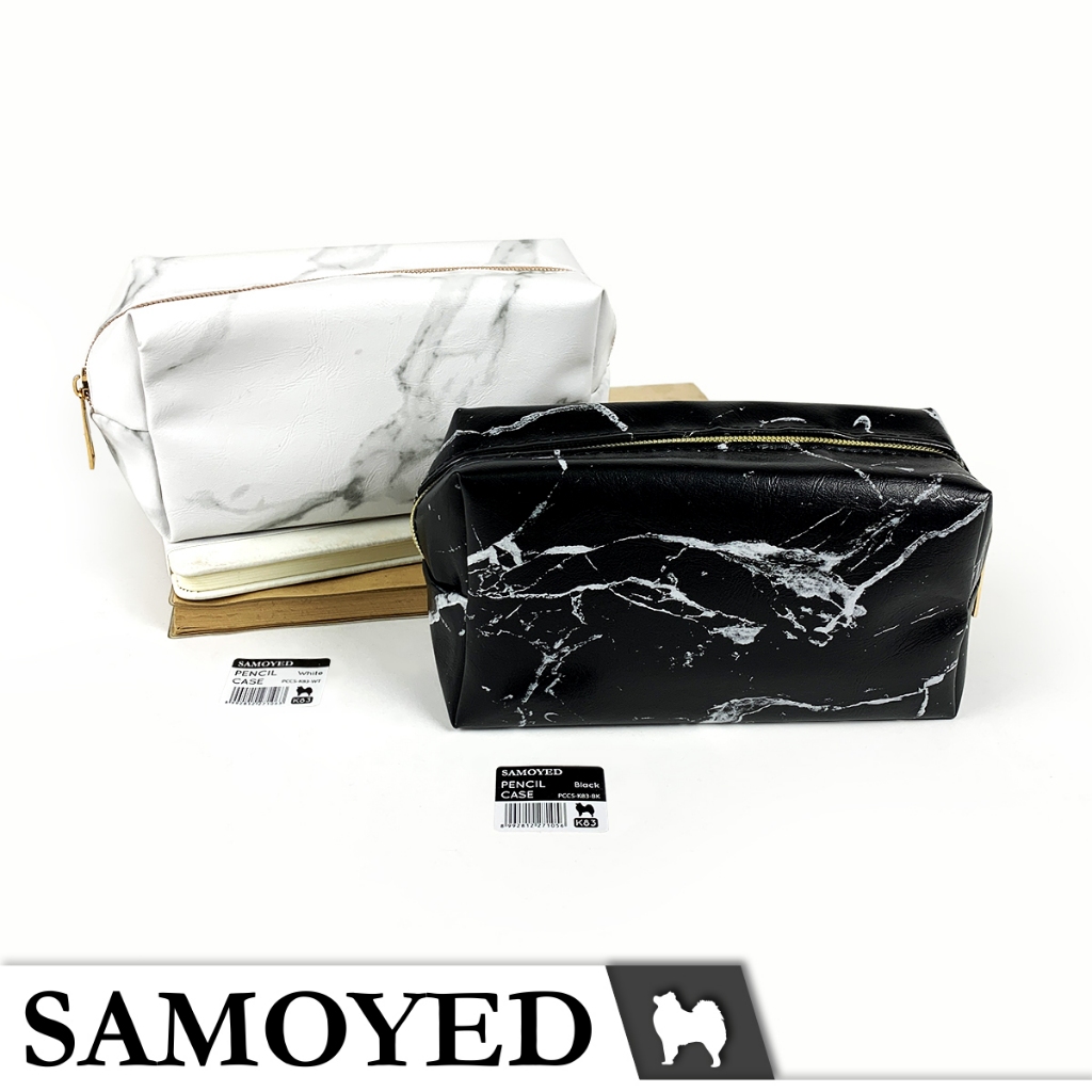 

Tempat / Kotak Pensil / Alat Tulis / Kosmetik / Dompet / Tas Kulit Motif Marmer / Stationery / Pencil / Pen / Cosmetic / Travel Case / Box / Pouch / Bag PU Leather Marble Samoyed PCCS-K83