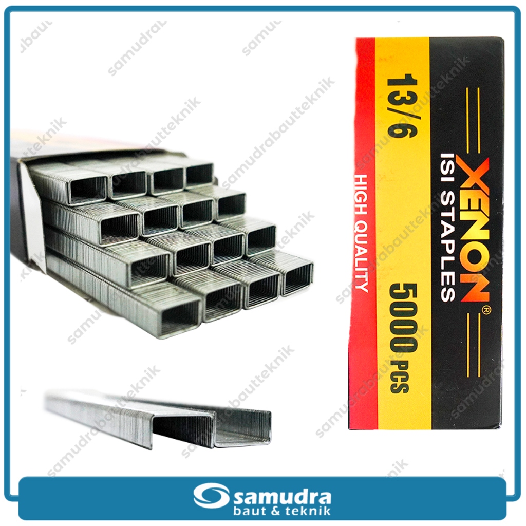 

Isi Staples XENON 13/6 Reffil Stapler Gun Hekter Tembak Tangan 6mm R23