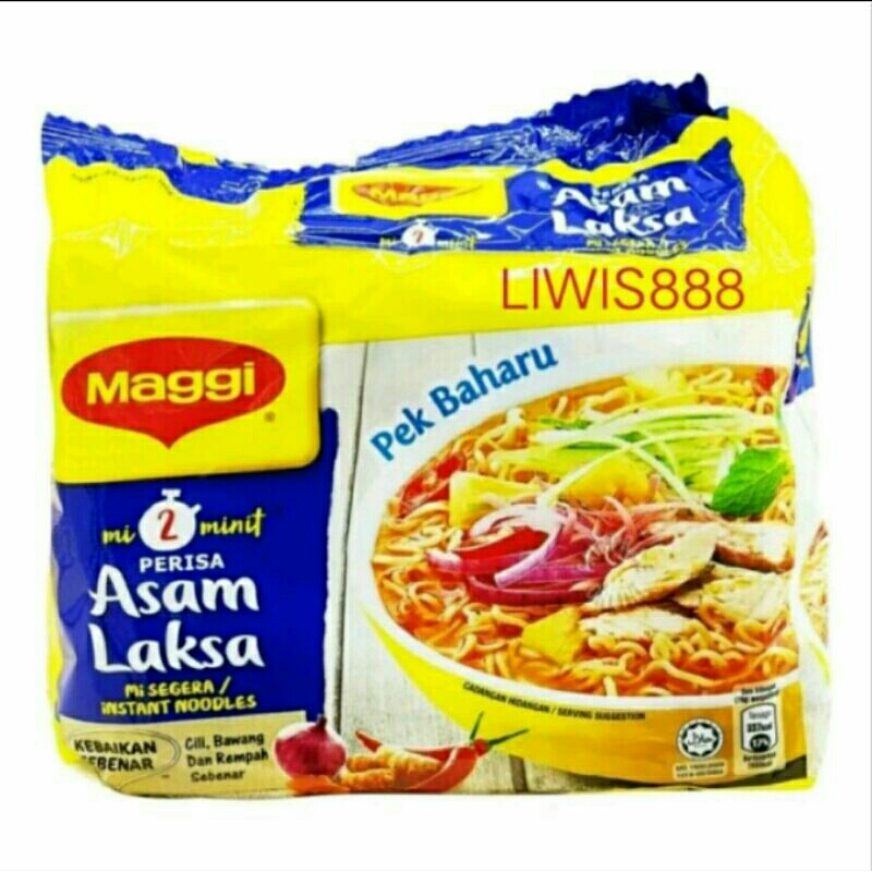 

Mie Maggi Rasa Asam Laksa 1 Pack Isi 5 Bungkus