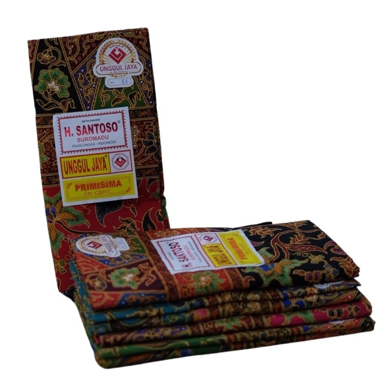 UNGGUL JAYA Sarung Batik Wanita Suromadu Primisima Cap Cent no. 68