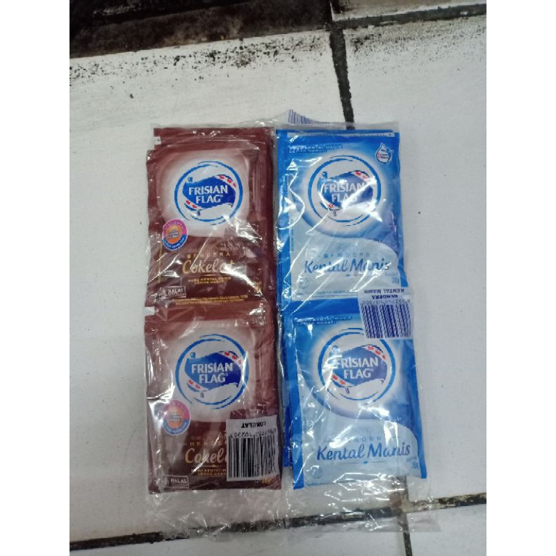 

Bendera Susu Kental Manis Frisian Flag Sachet 6×38gr 6's 38gr