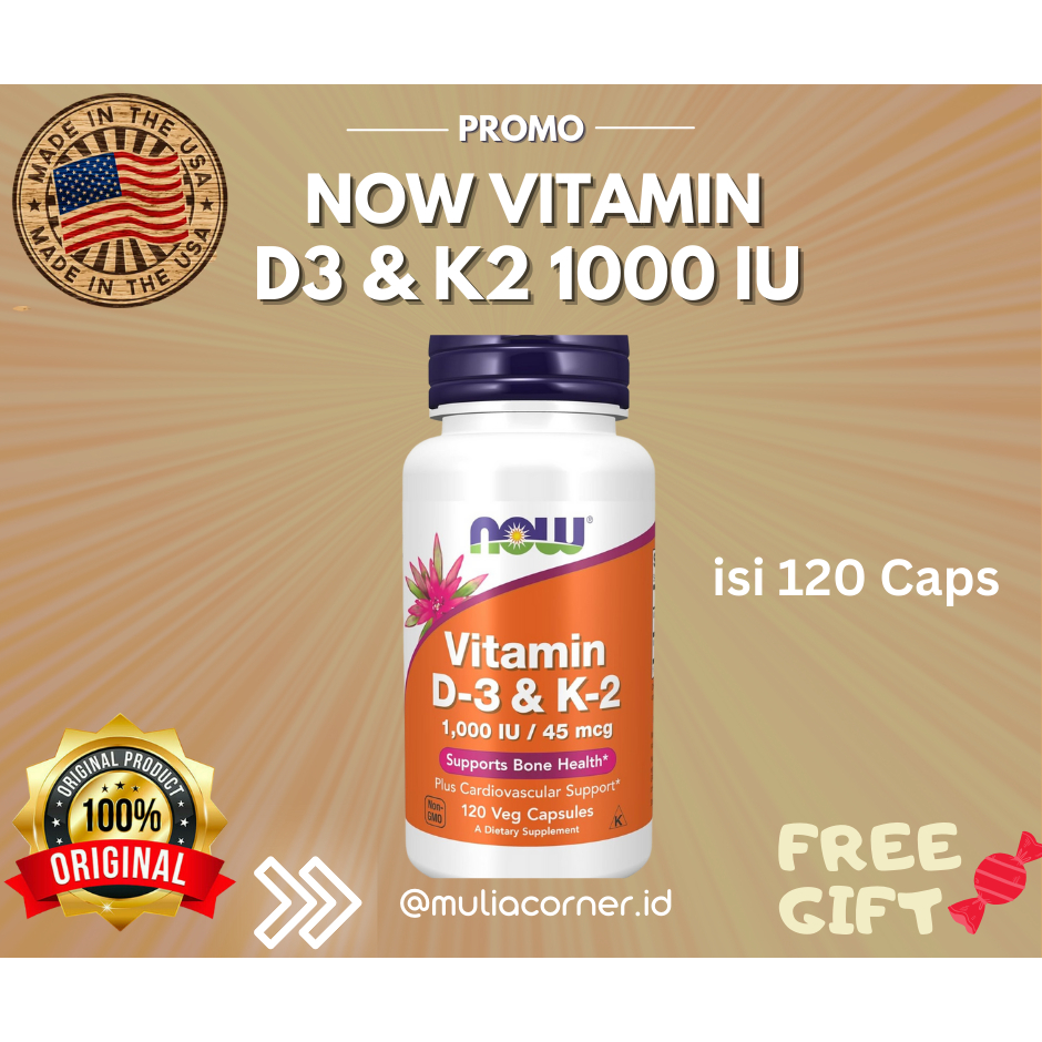 Vitamin NOW D3 & K2 1000 IU