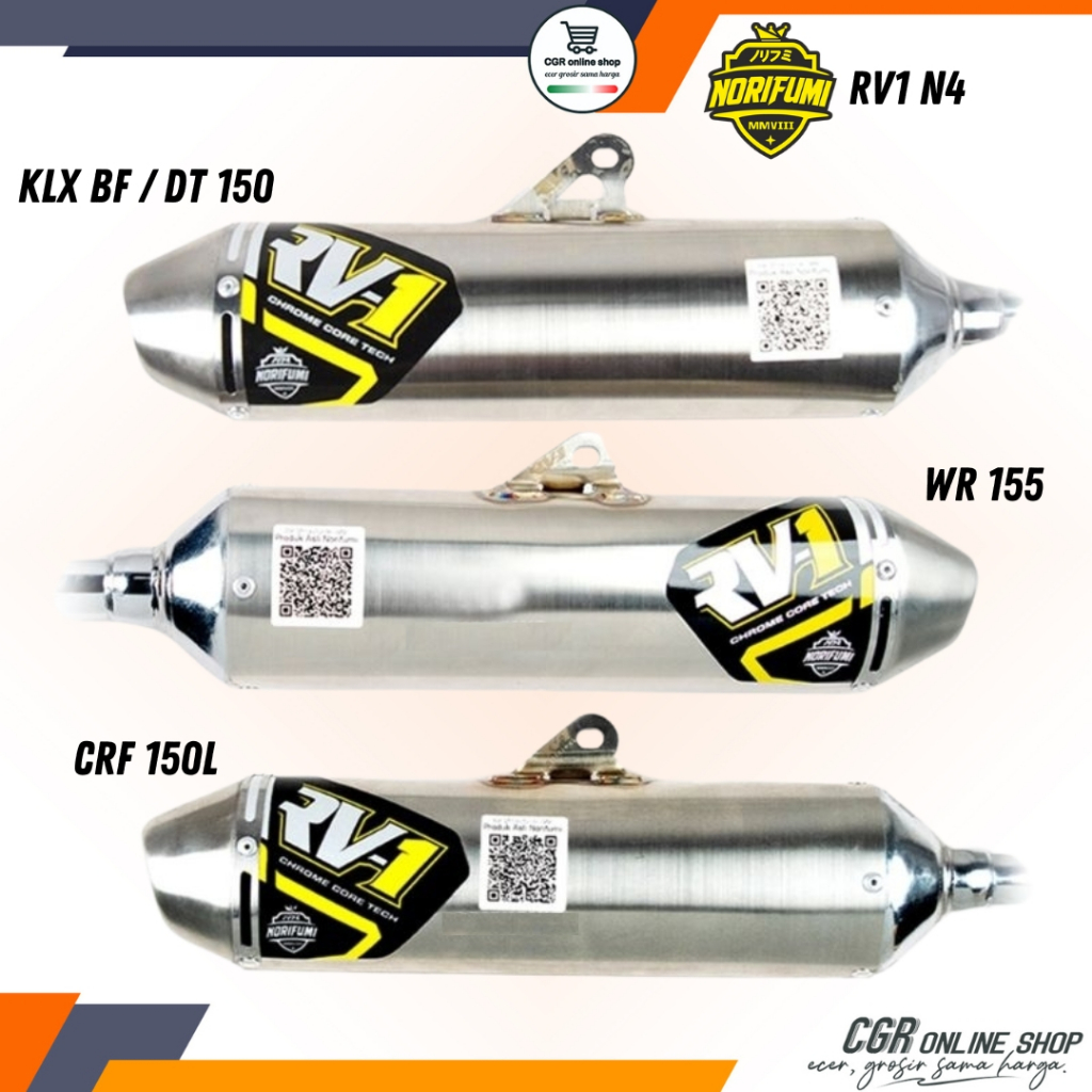 NORIFUMI RV1 N4 Knalpot Norifumi KLX CRF WR Original