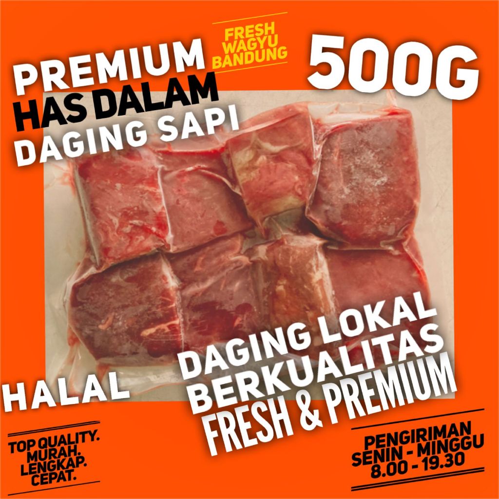 

HAS DALAM FRESH DAGING SAPI PREMIUM LOKAL Potongan Halal