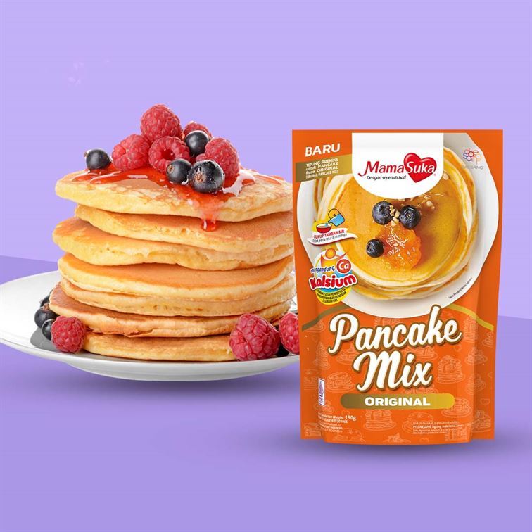 

MamaSuka Pancake Mix Kemasan 190gr