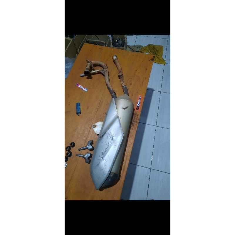 knalpot ori copotan klx bf
