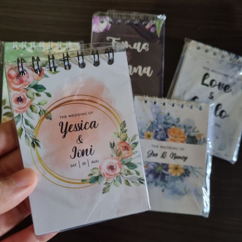 

souvenir notes pernikahan/aqiqah/khitan/event (min order 40pcs)