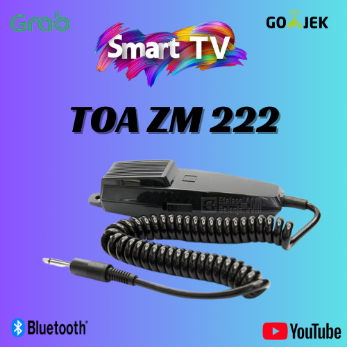 MIC PAGING TOA ZM 222 / ZM-222 / ZM222 DYNAMIC PAGING MICROPHONE HINGGA 2 METER RESMI TOA