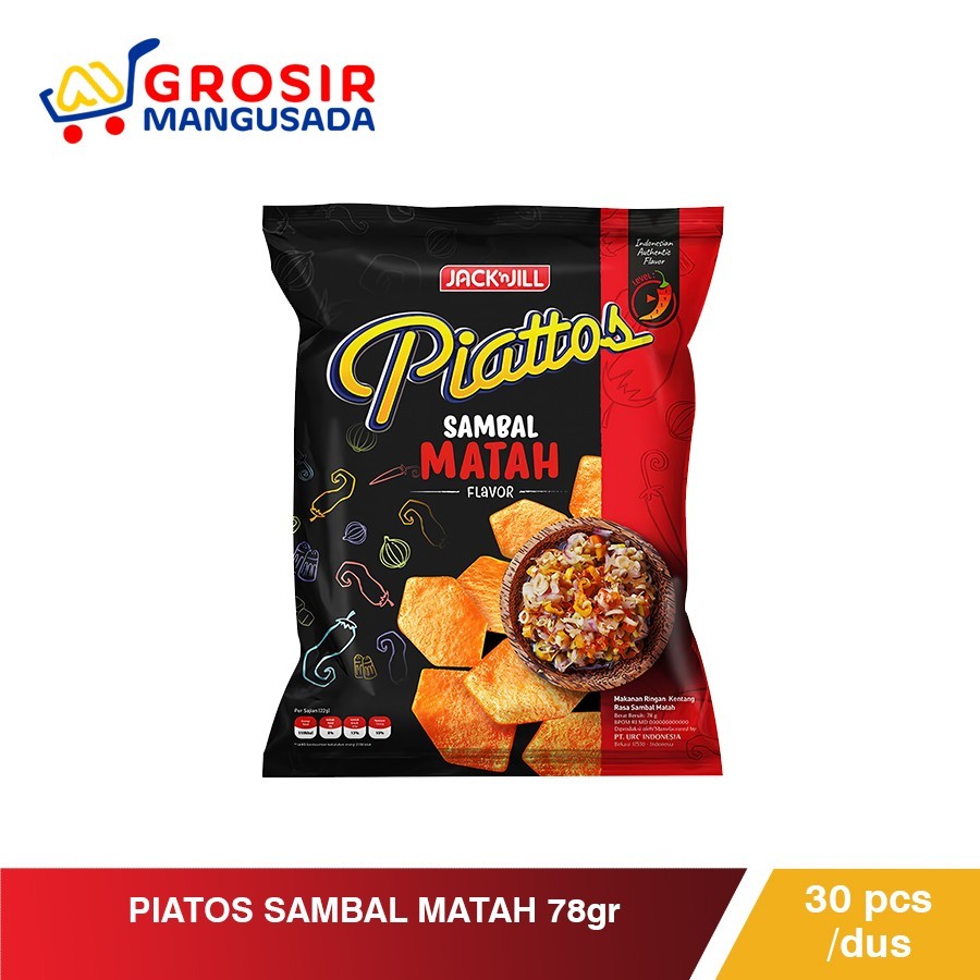 

Piattos Snack Kentang Rasa Sambal Matah 78gr