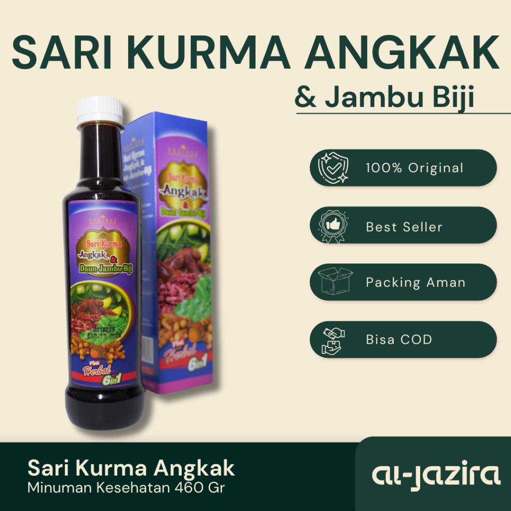 

Sari Kurma Angkak & Daun Jambu Biji Plus Herbal 6in1 - Saniyya