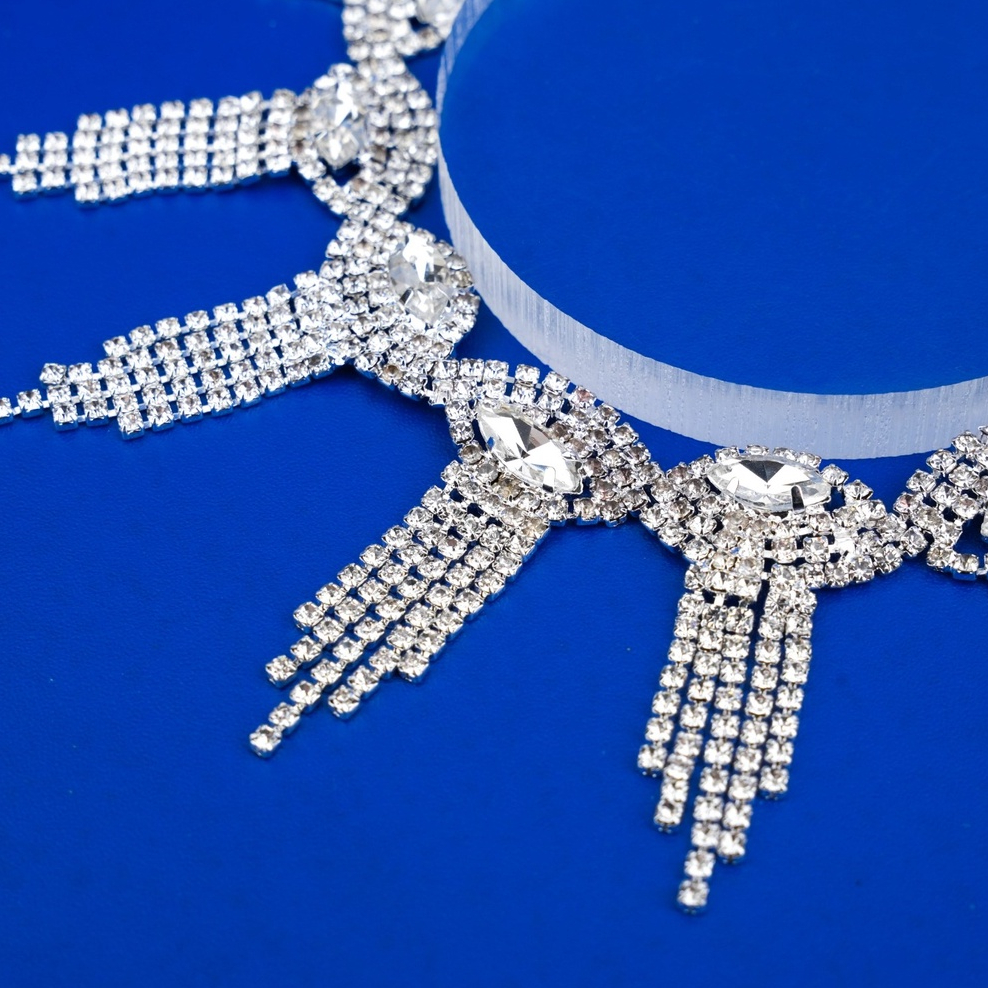 Payet Rangkai Venezia | Kristal Swarovski Cantik Mewah Import Jahit Tempel Fancy Bridal Rhinestone |