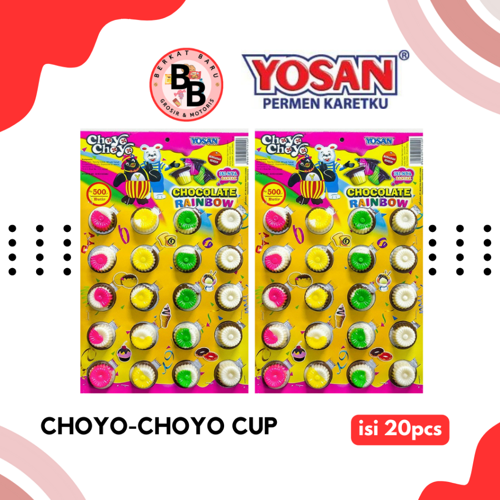 

[BB SNACK] CHOYO CUP RAINBOW CHOCO ISI 20PCS